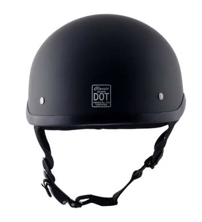 Classic Beanie Helmet With Visor QR Dull Black Size 2XS
