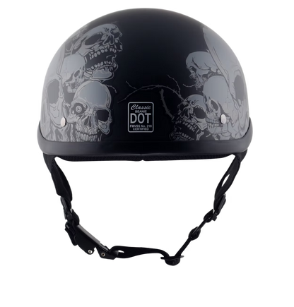 Classic Beanie Helmet QR Skull Size LG