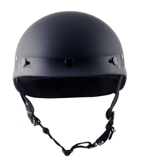 Classic Beanie Helmet With Visor QR Dull Black Size 2XS