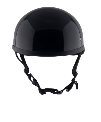 Classic Beanie Helmet Without Visor QR Glossy Black Size 2XS