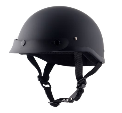 Classic Beanie Helmet With Visor QR Dull Black Size 2XS