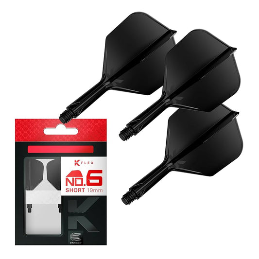 Target Darts K-Flex No. 6 Flight Black Short