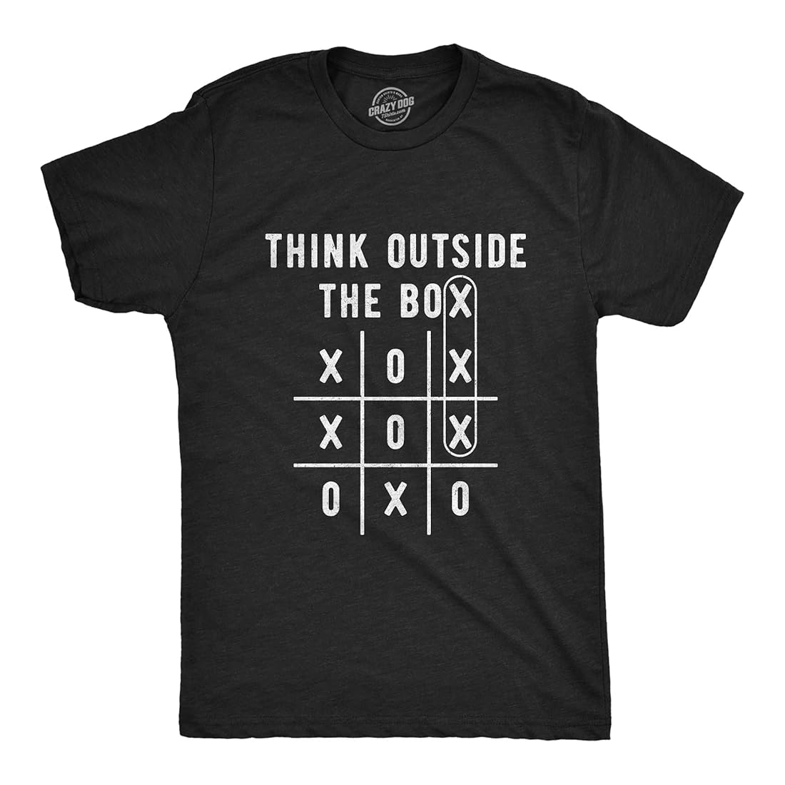 Mens Think Outside The Box Tee Black Medium