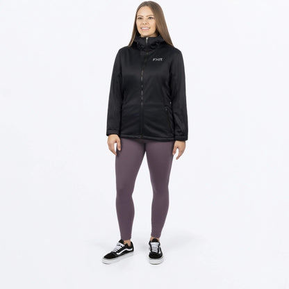 FXR Pulse Softshell Jacket Women's Black and Grey Size 7