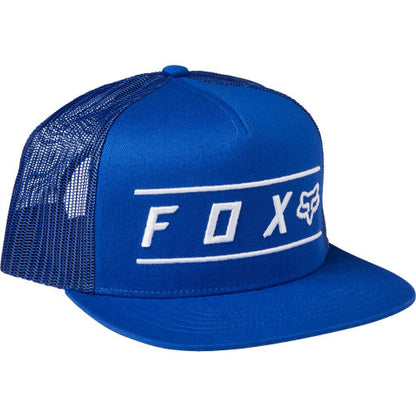 Fox Pinnacle Snapback Baseball Cap Blue Mesh