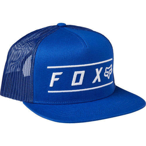 Fox Pinnacle Snapback Baseball Cap Blue Mesh