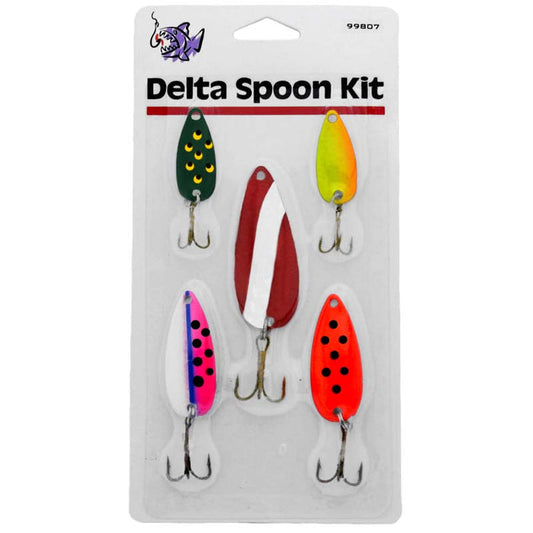 Delta Tackle Assorted Spoon Kit 5pk