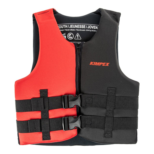 Kimpex Neoprene Life Jacket Youth's Red and Black