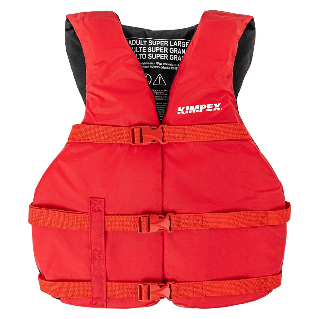 Kimpex Nylon Life Jacket Adults' Red Size 2XL/3XL