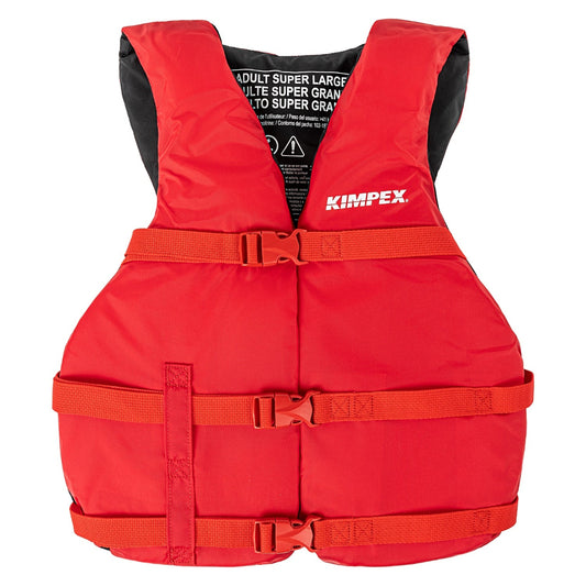 Kimpex Nylon Life Jacket Adults' Red Size 2XL/3XL