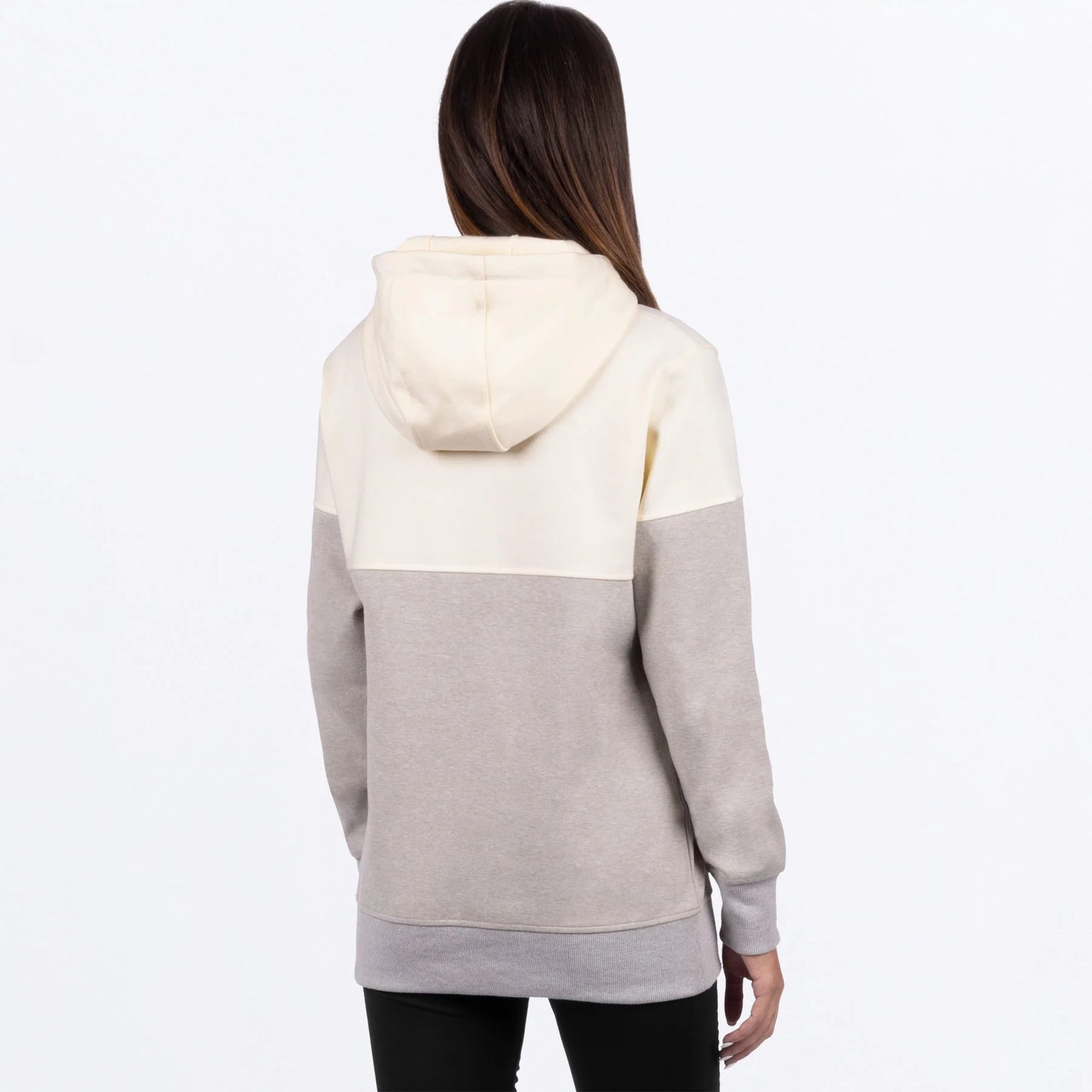 FXR Stripe Pullover Hoodie Oatmeal/Cream Size M