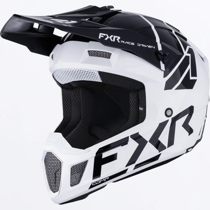 FXR Clutch Comp MX Helmet White/Black Size 2XL