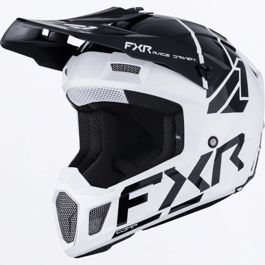 FXR Clutch Comp MX Helmet White/Black Size 2XL