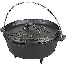Stansport Pre-Seasoned Cast Iron Dutch Oven with Legs