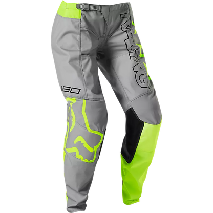 Fox 180 Skew Pants Youth Girls' Gray and Flo Green Size 28