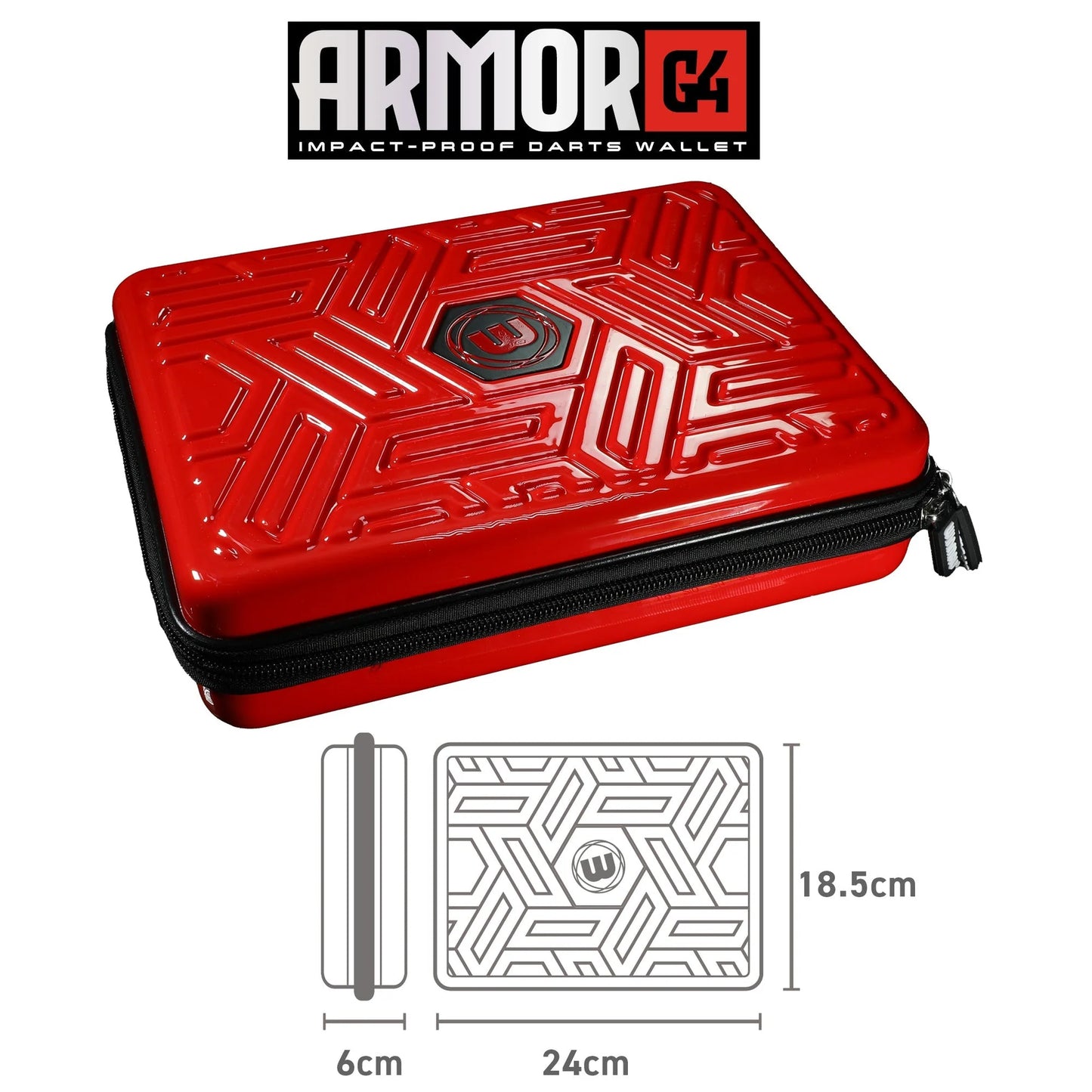 Winmau Armor G4 Dart Wallet Red