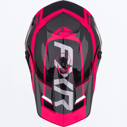 FXR Clutch EVO Helmet Youths' Black/Razz Size XL