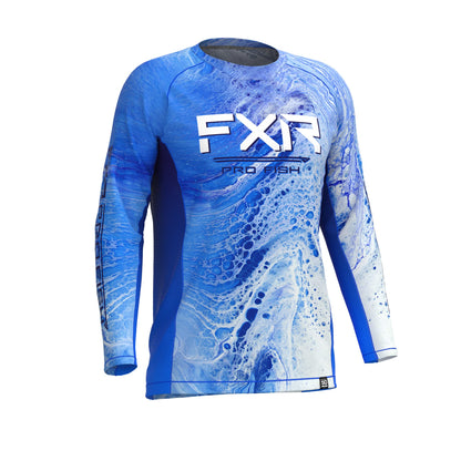 FXR Derby Air UPF Long Sleeve Men's Blue High Tide Size M