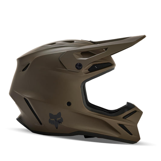 Fox V3 Solid Helmet Dirt Brown Size L