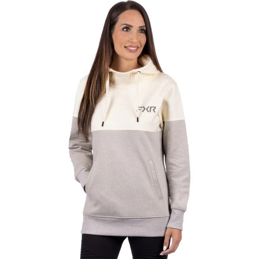 W STRIPE PO HOODIE Oatmeal/Cream White SZSM