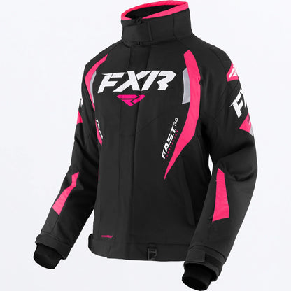 FXR Team FX Jacket Women's Black and Fuchsia Size 6