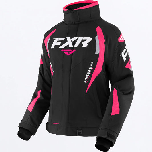 FXR Team FX Jacket Women's Black and Fuchsia Size 6