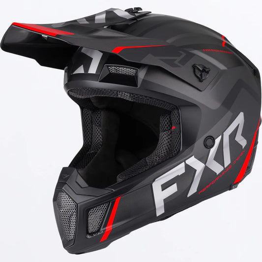 FXR Clutch Evo Helmet Black and Red Size L