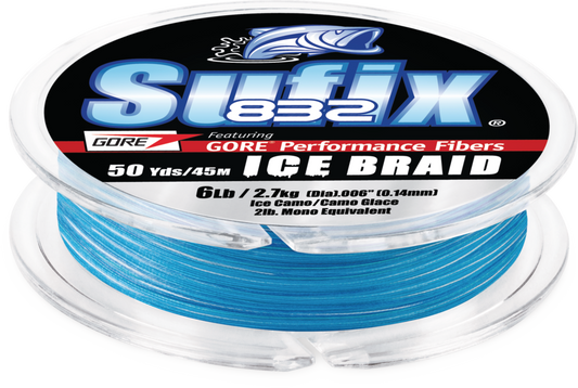 Sufix 832 Advanced Ice Braid Ice Came 20lb 50yd