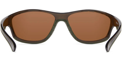 Fisherman Rapid Polarized Eyewear Crystal Olive with Brown Lens