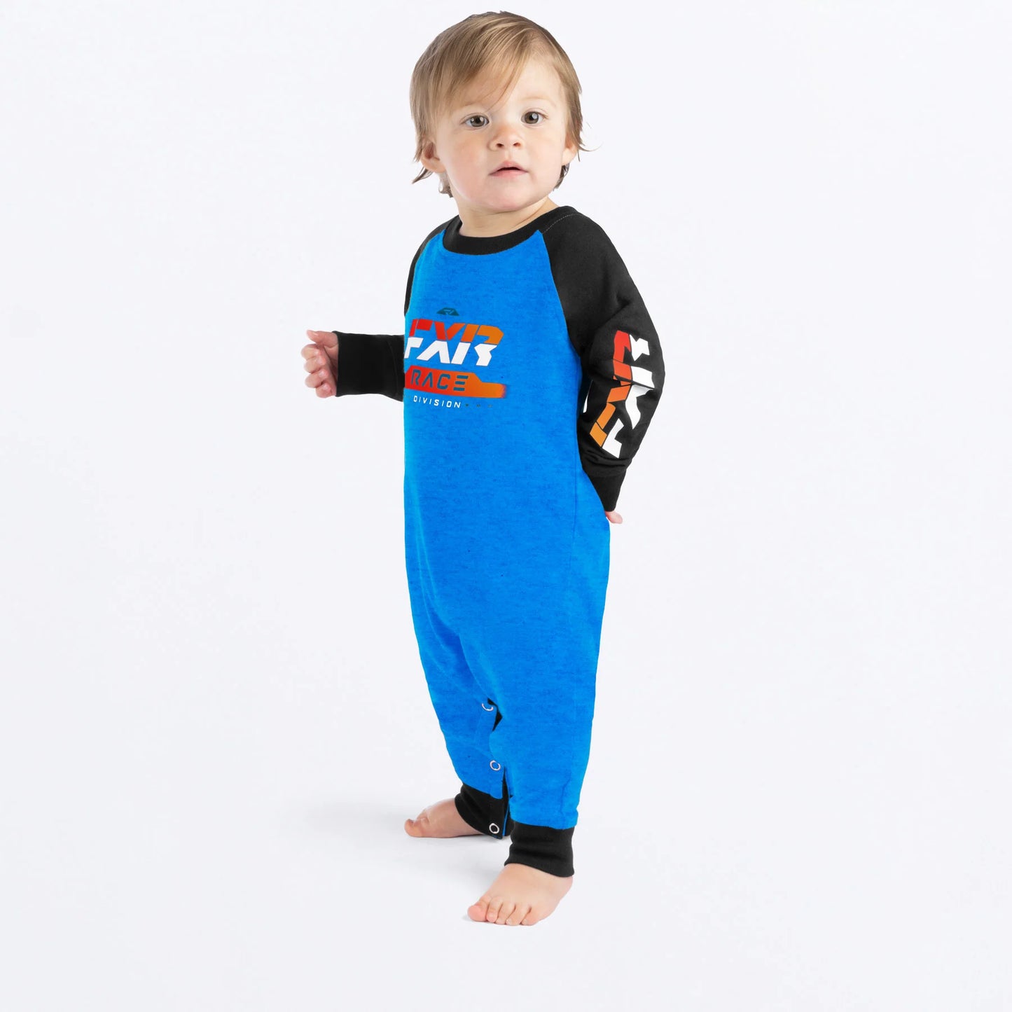 FXR Infant Race Division Onesie Blue Heather/Black Size 12-18 Months