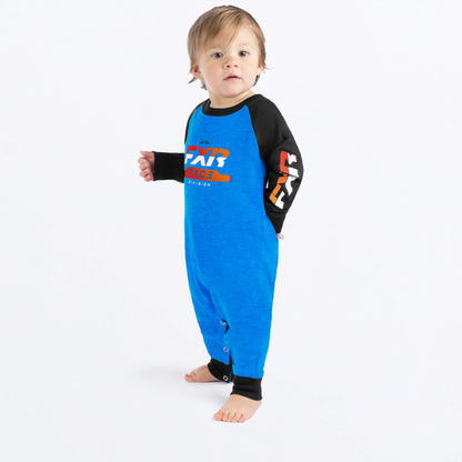 FXR Infant Race Division Onesie Blue Heather/Black Size 12-18 Months