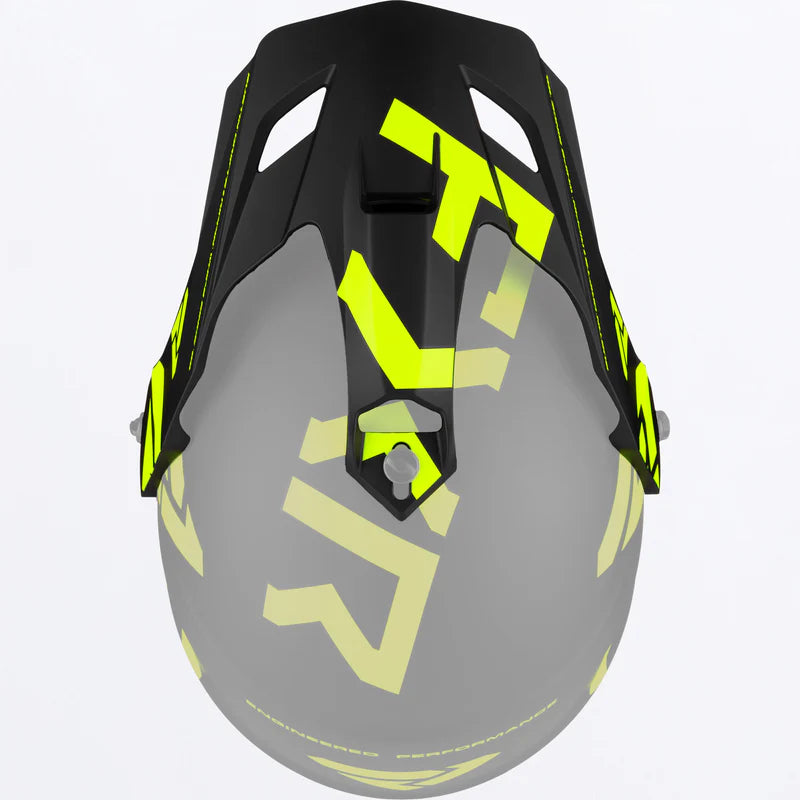FXR Torque x Team Helmet Peak Black/Hi Vis
