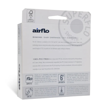 Airflo Superflo 40+ Extreme Fly Line WF8F Grey/Yellow
