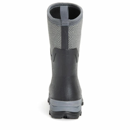 Muck Arctic Ice Vibram Arctic Grip Women's Black and Grey Geometric Mid Size 10
