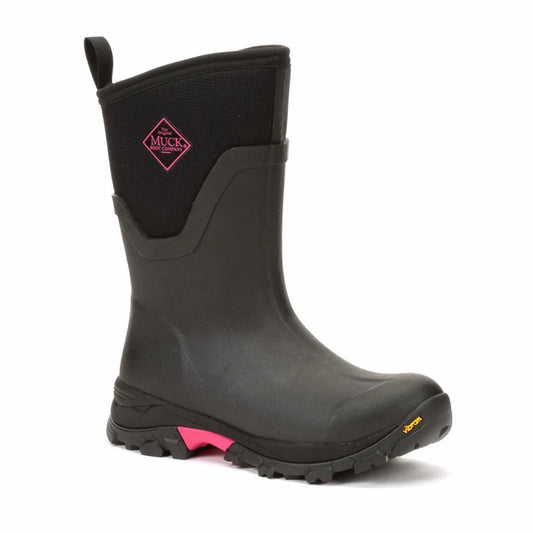 Muck Arctic Ice Vibram Arctic Grip Women's Black and Pink Mid Size 8