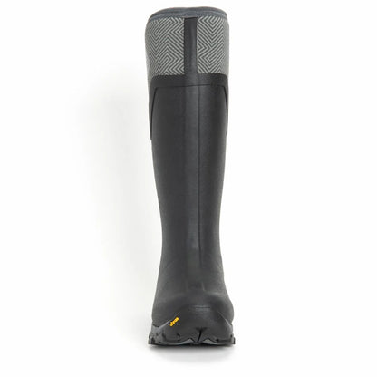 Muck Arctic Ice Vibram Arctic Grip Women's Black and Grey Geometric Tall Size 6