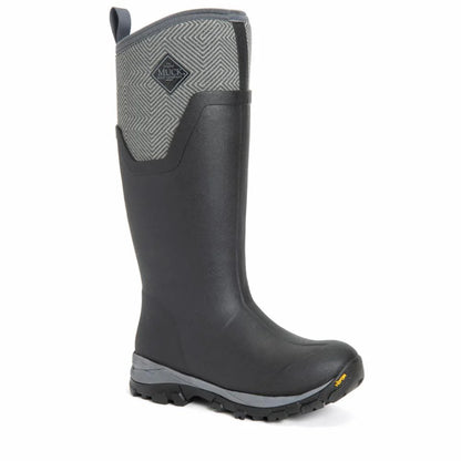 Muck Arctic Ice Vibram Arctic Grip Women's Black and Grey Geometric Tall Size 6