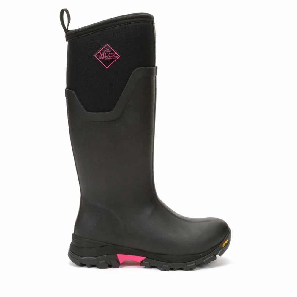 Muck Arctic Ice Vibram Arctic Grip Women's Black and Pink Tall Size 10