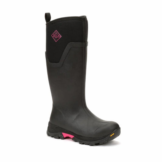 Muck Arctic Ice Vibram Arctic Grip Women's Black and Pink Tall Size 10