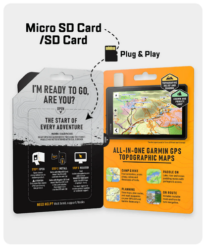 Garmin Atlantic Canada GPS Maps SD Card