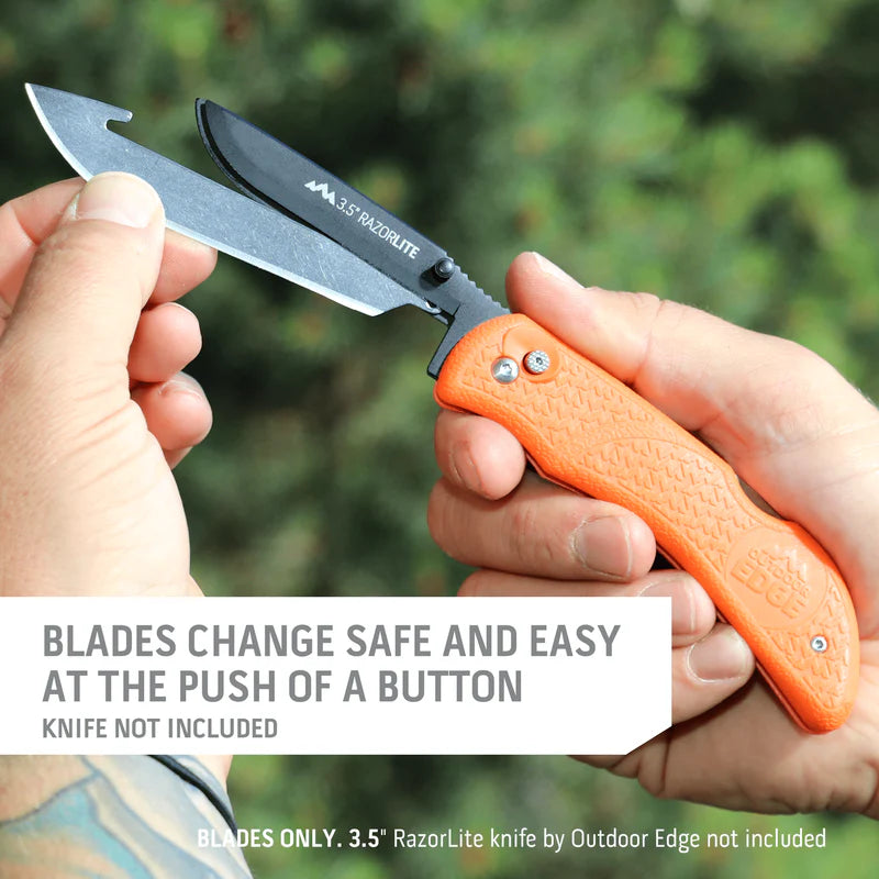 Outdoor Edge RR-6 Razor-Lite Replacement Blades 3.5"