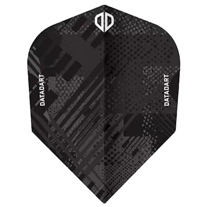 Datadart Grunge Flights Size 6 Black