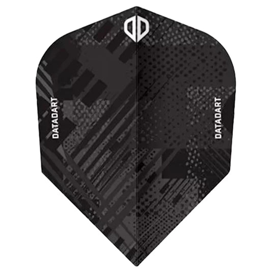 Datadart Grunge Flights Size 6 Black