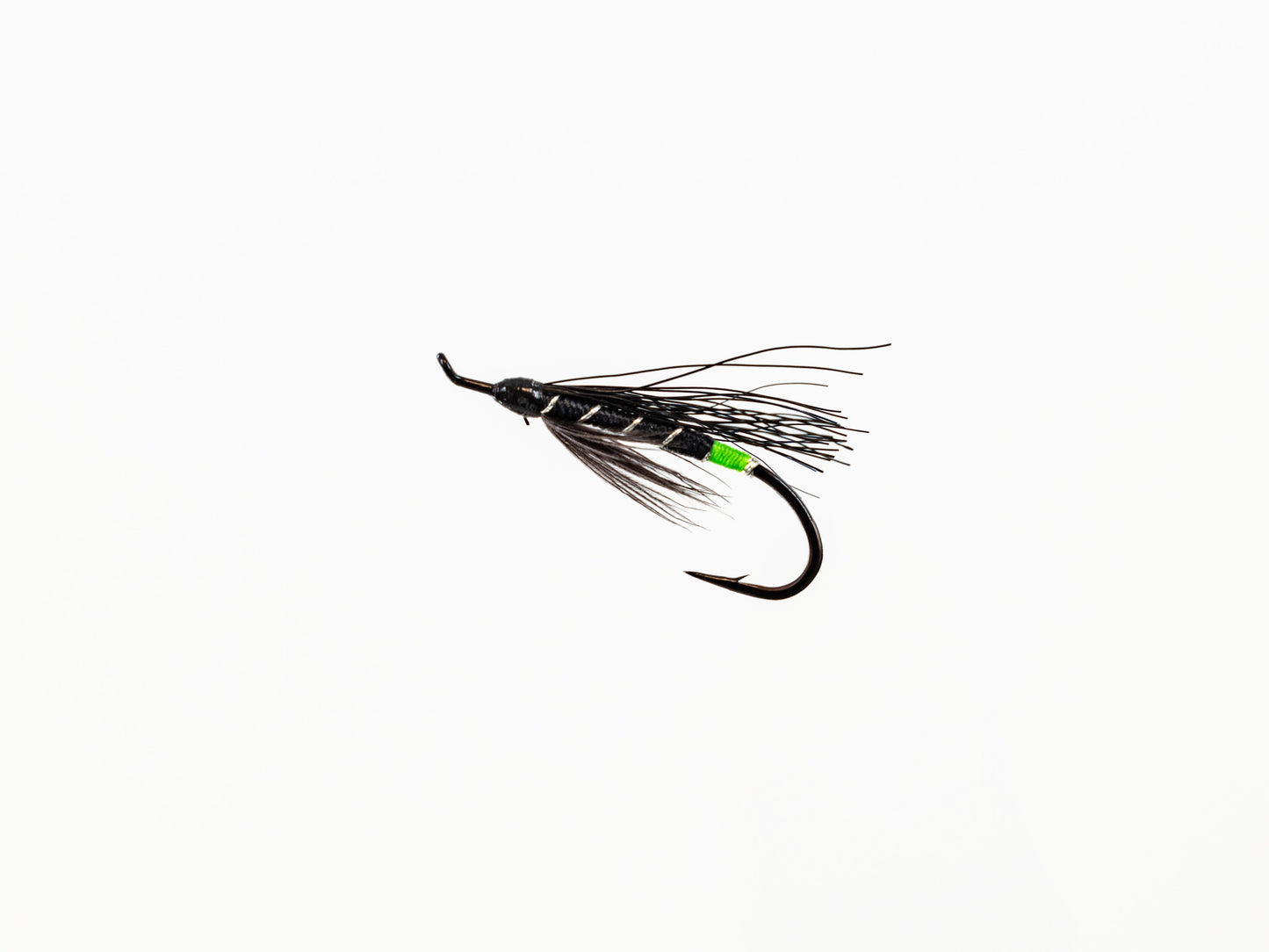Wet Fly Black Bear Green Butt #10