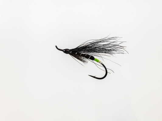 Wet Fly Black Bear Green Butt #4