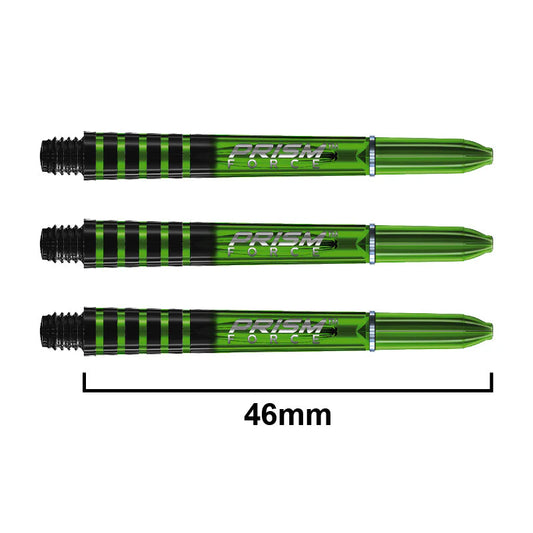 Winmau Prism Force Dart Shafts Green Medium