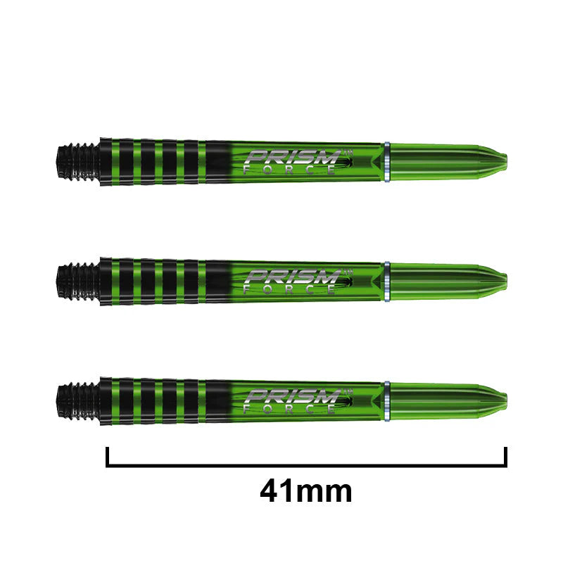 Winmau Prism Force Dart Shafts Green Intermediate