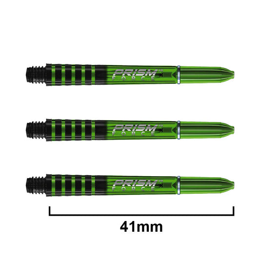 Winmau Prism Force Dart Shafts Green Intermediate
