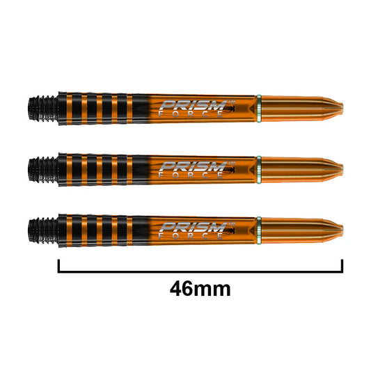 Winmau Prism Force Dart Shafts Orange Medium