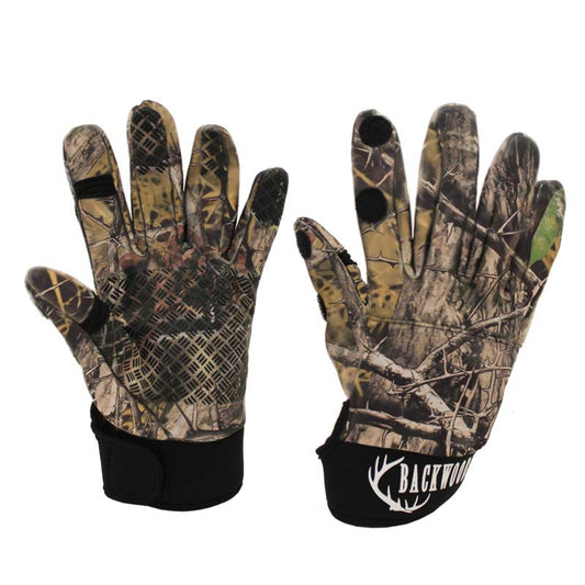 Backwoods Camo Hunting Gloves Size S